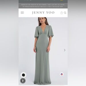 Jenny Yoo Alexia Dress in Moss